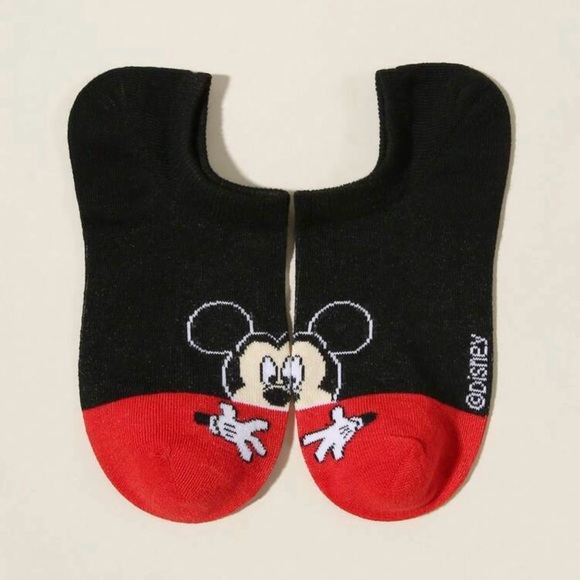Disney Accessories - Disney Black and Red Mickey Mouse Socks